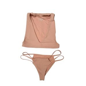 Frankies Bikini Blush Choker Set I Size: Small